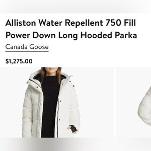 Canada Goose Allison Parker, XL, bright white, new with tags